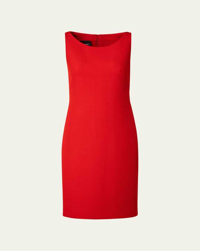 Structured Wool Sheath Dress